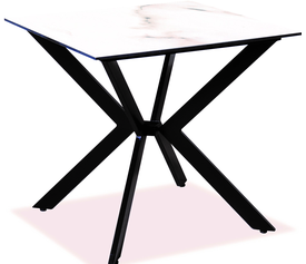 Τετράγωνο Τραπέζι Αλουμινίου Με Επιφάνεια Compact Hpl Γκρί 80x80x75cm