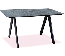 Παραλληλόγραμμο Τραπέζι Αλουμινίου Με Επιφάνεια Compact Hpl Γκρί 120x80x75cm