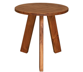 Ξύλινο Στρογγυλό Τραπέζι από Ξύλο Πεύκου 60 x 73cm