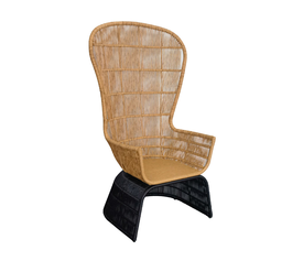 MISA ΠΟΛΥΘΡΟΝΑ ΦΥΣΙΚΟ ΜΑΥΡΟ 110x75x165cm