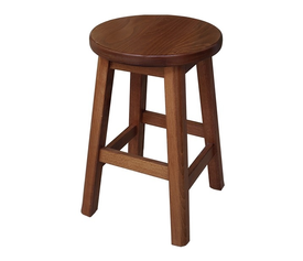 Ξύλινο Σκαμπό Οξιάς Ø30x45cm