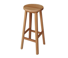 Ξύλινο Σκαμπό Μπαρ Ø30xH77cm (3 χρώματα)