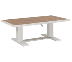 Τραπέζι Με Σκελετό Αλουμινίου Και Επιφάνεια Pollywood Με Ρυθμιζόμενο Ύψος 140 x 80 x 51/69(h)cm