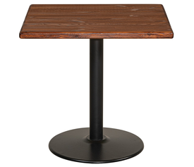 Τετράγωνο Μεταλλικό Τραπέζι Με Επιφάνεια Ξύλο Πεύκου  80 x 80 x 73cm