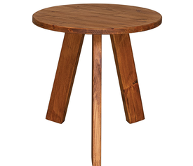 Ξύλινο Στρογγυλό Τραπέζι από Ξύλο Πεύκου 80 x 73cm