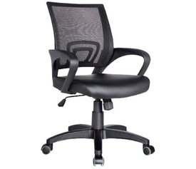 BF2101 Πολυθρόνα-Pro Γραφείου με Ανάκλιση, Μαύρο Mesh - PU Μαύρο