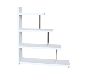 SWIVEL ΒΙΒΛΙΟΘΗΚΗ ΛΕΥΚΟ OAK 120x29x135.8