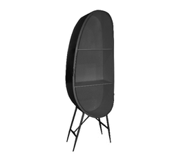 UOVO ΒΙΒΛΙΟΘΗΚΗ ΜΑΥΡΟ 68x38.8x201.5