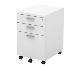 ΣΥΡΤΑΡΙΕΡΑ Τροχήλατη με 3 συρτάρια, Απόχρωση Άσπρο