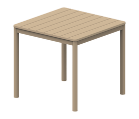 Καφέ Τραπέζι Πολυπροπυλένιου Με UV Προστασία 80 x 80cm