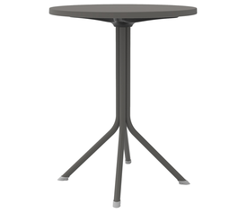 Dark Grey Τραπέζι Πολυπροπυλένιου Με UV Προστασία Φ60cm