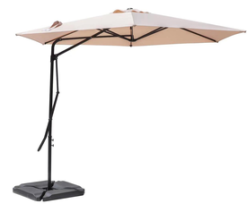 Γωνιακή Στρογγυλή Ομπρέλα 300cm ,Περιστρεφόμενη 360 Μοίρες , Με Ατσάλινο Σκελετό