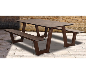 Μεταλλικός Πάγκος Πίκ Νίκ Με Hpl Επιφάνειες 200 x 180 x 75(h)cm