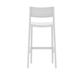 Λευκό Σκαμπό Μπάρ Πολυπροπυλένιου Με UV Προστασία