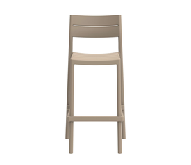 Taupe Σκαμπό Μπάρ Πολυπροπυλένιου Με UV Προστασία