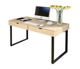 ΓΡΑΦΕΙΟ με 2 Συρτάρια Μέταλλο Βαφή Μαύρο - Maple