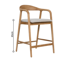 TUTTO ΣΚΑΜΠΟ BAR OAK BEIGE 62x56x93cm