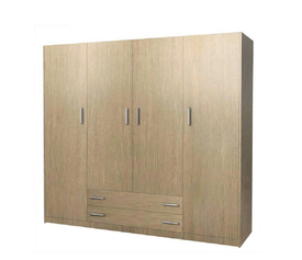 Ντουλάπα τετράφυλλη 200x180x60 δρυς