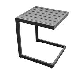 CORTE Βοηθητικό Τραπεζάκι, Μέταλλο Βαφή Μαύρο