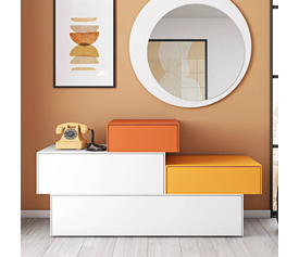 LUXX E3 Τουαλέτα με Aυτόνομα Συρτάρια Ελληνικής Κατασκευής 118x45xH70cm