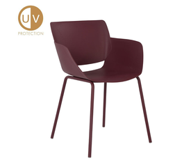 SEDIA ΚΑΡΕΚΛΑ MADDER BROWN 58x51x79.5cm