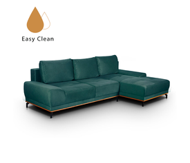 NATURA ΚΑΝΑΠΕΣ ΚΡΕΒΑΤΙ ΓΩΝΙΑ ΔΕΞΙΑ DUSTY PETROL 283x164x90