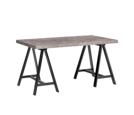 CAVALLETTO ΓΡΑΦΕΙΟ CEMENT ΜΑΥΡΟ 140x75x74