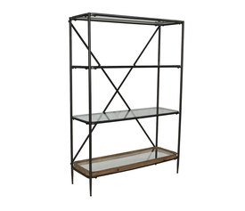 MARAIS ΒΙΒΛΙΟΘΗΚΗ 4ΡΑΦΙΑ ΦΥΣΙΚΟ 127x43x184cm