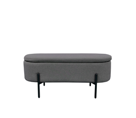 OVAL ΣΚΑΜΠΟ ΜΕ ΑΠΟΘ/ΚΟ ΧΩΡΟ ΓΚΡΙ 95x36x43