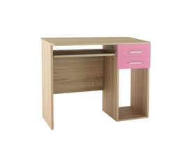 Γραφείο παιδικό με 2 συρτάρια ροζ