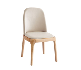 VISTA Καρέκλα Τραπεζαρίας- Κουζίνας, Απόχρωση Natural Oak Pu Μπεζ