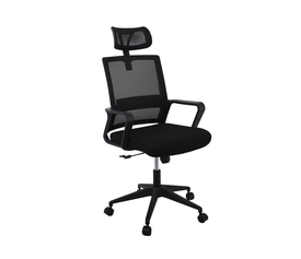 BF2020 Πολυθρόνα Γραφείου Διευθυντή Mesh Μαύρο