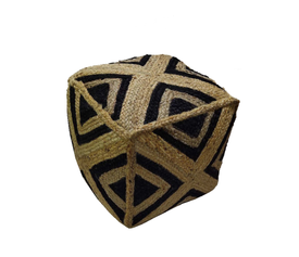 JUTTA ΠΟΥΦ ΦΥΣΙΚΟ ΜΑΥΡΟ 40x40x40