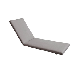 SUNLOUNGER Μαξιλάρι Ξαπλώστρας Textilene Γκρι με Φερμουάρ & Velcro (Foam+Polyester)