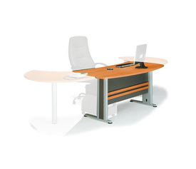 EXECUTIVE Γραφείο Απόχρωση Dark Grey - Cherry