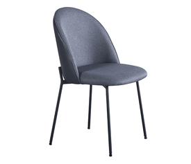 Cosmo Καρέκλα Γκρι Σκούρο 49x54.5x84
