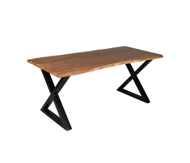 MINGLE ΤΡΑΠΕΖΙ ΚΑΡΥΔΙ ΜΑΥΡΟ 180x80x76