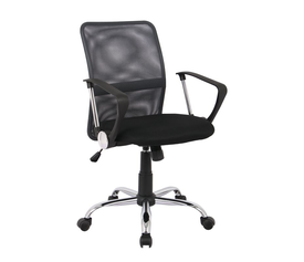 BF2009 Πολυθρόνα Γραφείου Mesh Ανθρακί  - Μαύρο