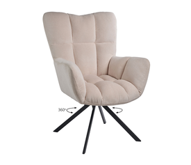 Πολυθρόνα Hilda Κρεμ 62 x 72 x 88