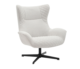 Πολυθρόνα Gossip μπεζ-καφέ 90 x 83 x 104