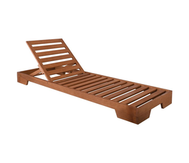 VERANO Ξαπλώστρα (B) Οξιά, Βαφή Εμποτισμού Απόχρωση Μελί