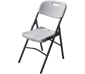 ΚΑΡΕΚΛΑ ΜΕΤΑΛΛΙΚΗ CATERING ΠΤΥΣΣΟΜΕΝΗ ΛΕΥΚΗ -ΔΙΑΣΤΑΣΕΙΣ: W46,5xD44,5xH80cm