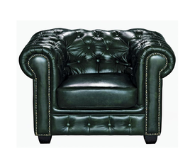 CHESTERFIELD Birmingham Πολυθρόνα Σαλονιού Καθιστικού,Δέρμα Antique Green