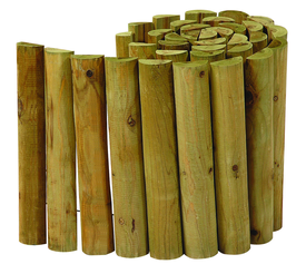 Ξύλινος Φράκτης Roll Bar Απο Ξύλο Οξυάς 180 x 20(h)cm