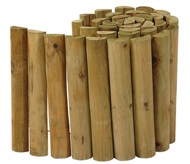 Ξύλινος Φράκτης Roll Bar Απο Ξύλο Οξυάς 180 x 30(h)cm