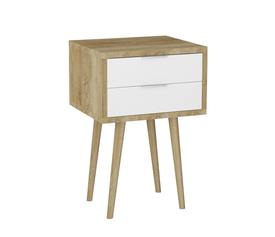 SCANDI ΚΟΜΟΔΙΝΟ 2ΣΥΡΤΑΡΙΑ SONOMA ΛΕΥΚΟ 40x35x61