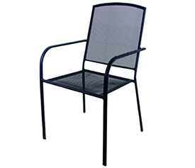 ΚΑΡΕΚΛΑ  ΜΕΤΑΛΛΙΚΗ ΑΝΘΡΑΚΙ VELCO  ΔΙΑΤΡΗΤΗ ΜΕ ΜΠΡΑΤΣΑ-ΔΙΑΣΤΑΣΕΙΣ: L61xW56xH89cm