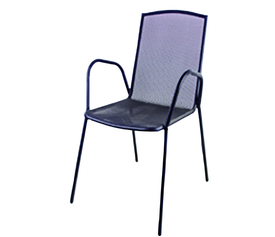 ΚΑΡΕΚΛΑ  ΜΕΤΑΛΛΙΚΗ ΑΝΘΡΑΚΙ VELCO  ΔΙΑΤΡΗΤΗ ΜΕ ΜΠΡΑΤΣΑ-ΔΙΑΣΤΑΣΕΙΣ: L60xW53xH88cm