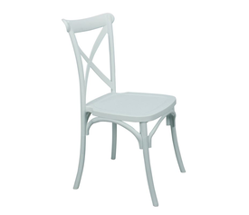 DESTINY Καρέκλα Πολυπροπυλένιο (PP), Απόχρωση Άσπρο, Στοιβαζόμενη