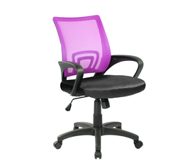 ΚΑΡΕΚΛΑ ΓΡΑΦΕΙΟΥ ΠΑΙΔΙΚΗ ΜΩΒ -ΜΑΥΡΗ - ΔΙΑΣΤΑΣΕΙΣ 55x49x86/96cm - ΕΠΙΦΑΝΕΙΑ: ΔΙΑΤΡΗΤΟ & PVC